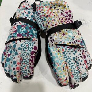 Burton Multicolor Dot Pattern Ski Gloves